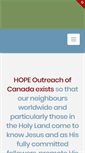 Mobile Screenshot of hopeoutreach.ca