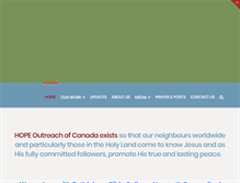Tablet Screenshot of hopeoutreach.ca